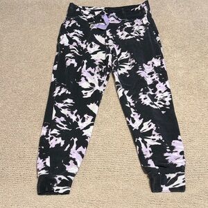 Athleta Tie-Dye Joggers - Black and Purple